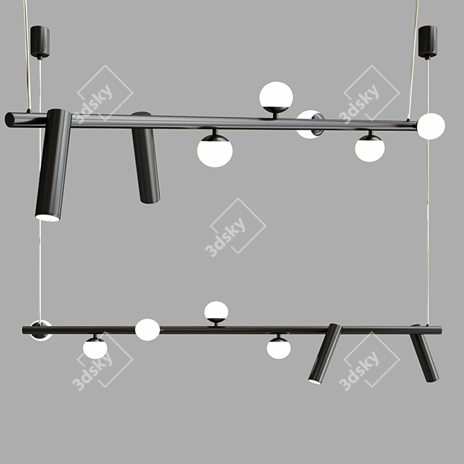 Sleek SNOTRA Lighting Collection 3D model image 1