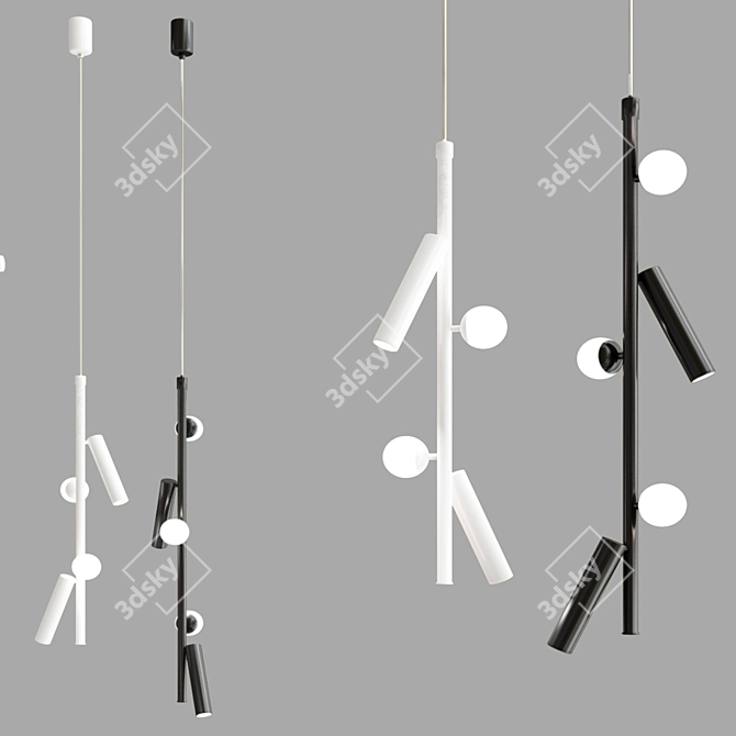 Sleek SNOTRA Lighting Collection 3D model image 2