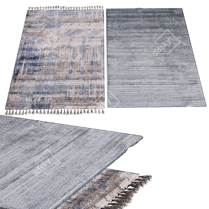 Elegant Floor Coverings: Carpets059 3D model image 1