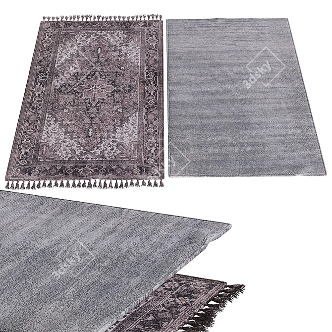 Luxury Plush Carpets 3D model image 1