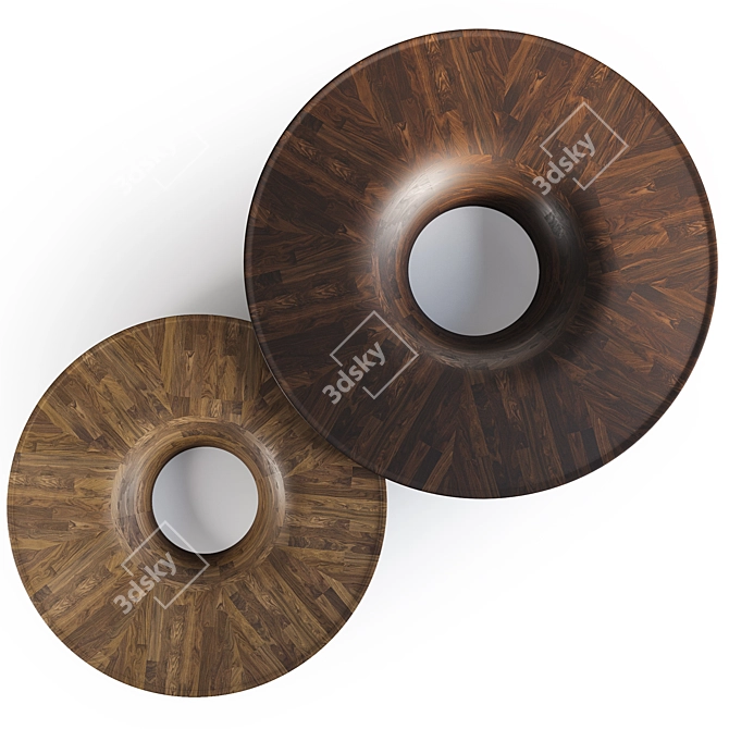 Sleek Twist Coffee Tables: Modern Sophistication 3D model image 4