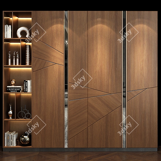 Stylish Storage Solution: Cabinet Furniture 3D model image 1