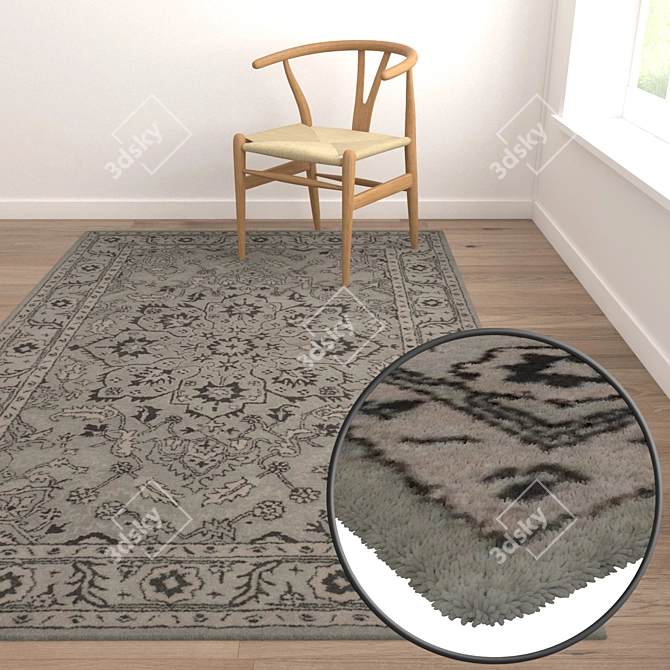 Luxury Carpet Set | High-Quality Textures 3D model image 5