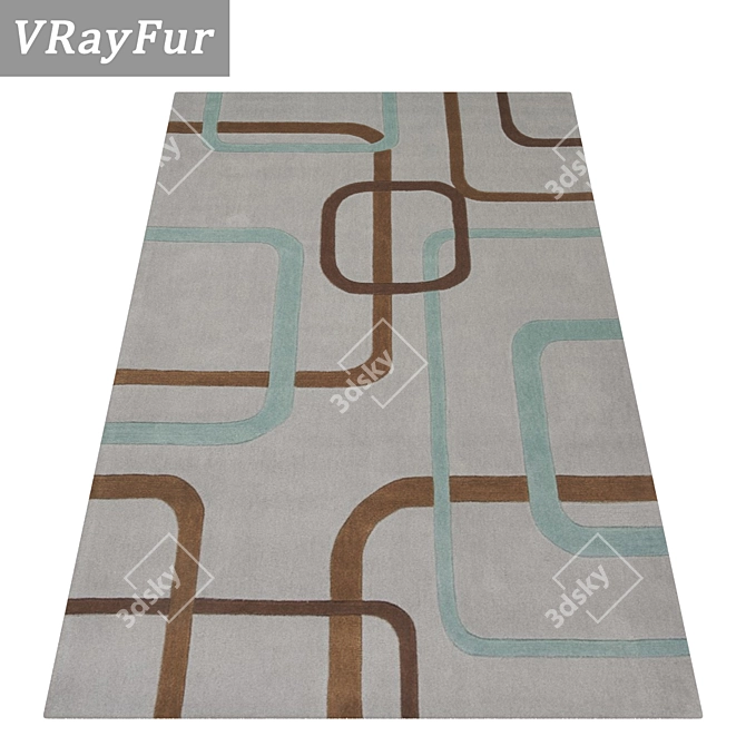 Luxury Rugs Set 3D model image 2