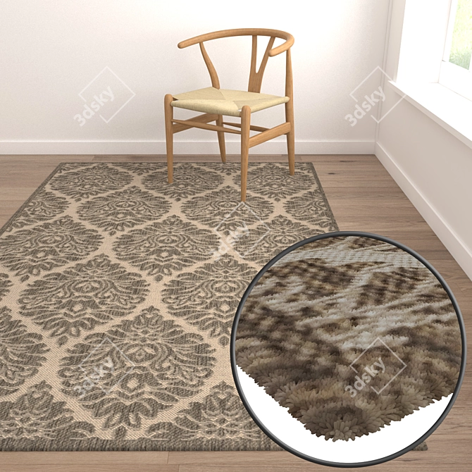 High-Quality Carpets Set 3D model image 5