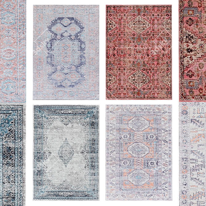 Elegant Rug Selection | No. 076 3D model image 1