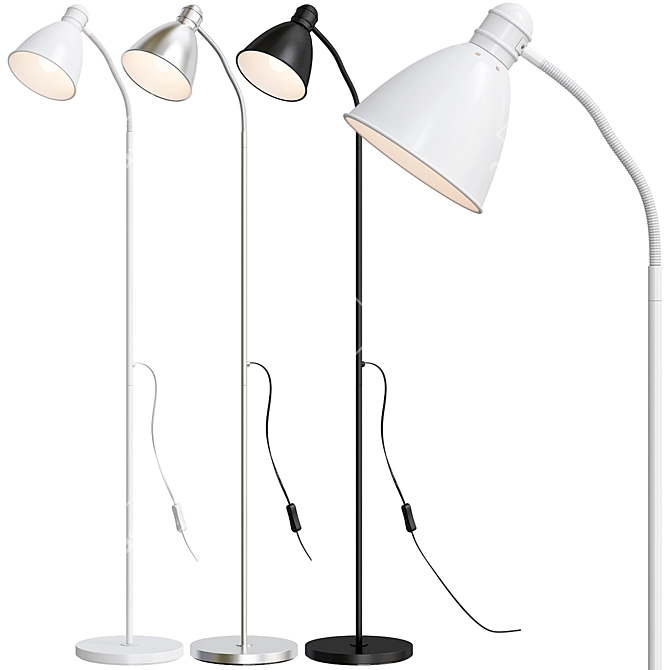 Sleek Lersta Ikea Floor Lamp 3D model image 1