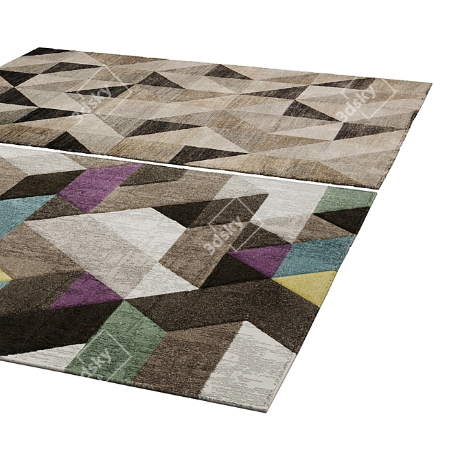 Premium Polys and Vets Rug 3D model image 2