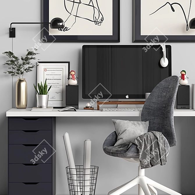 Ikea Workplace 2015: Functional and Versatile 3D model image 4