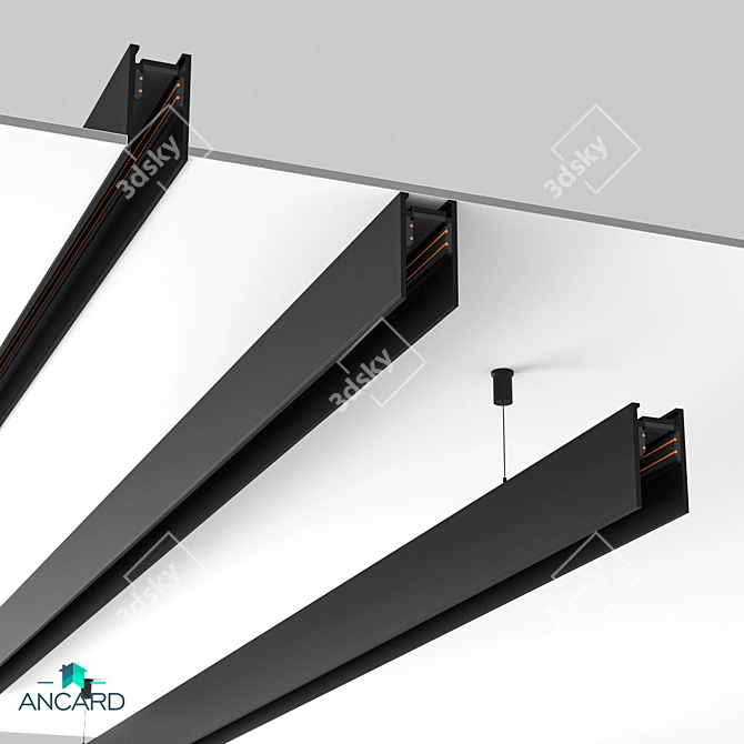 26mm Magnetic Busbar System: Practical and Flexible 3D model image 3