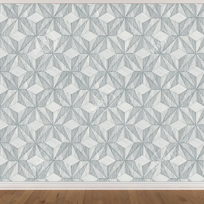 Seamless Wallpaper Set | 3 Designs 3D model image 3