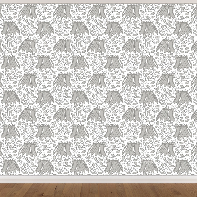 Versatile Wallpaper Set (3 Colors) 3D model image 2