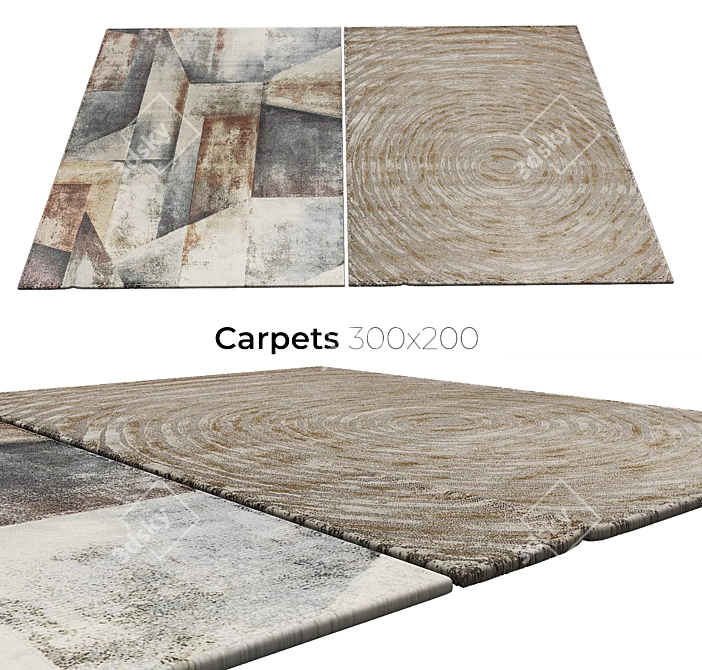 Luxury Carpets Collection 3D model image 1