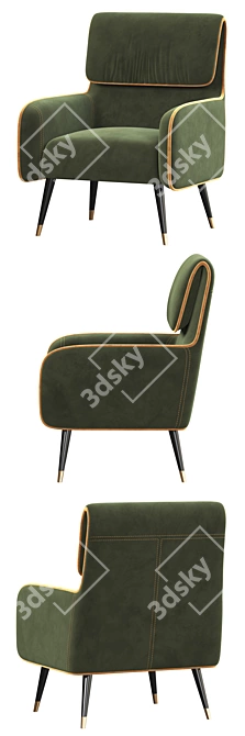 Elegant Giselle Chair: Sophisticated Design & Exceptional Comfort 3D model image 2