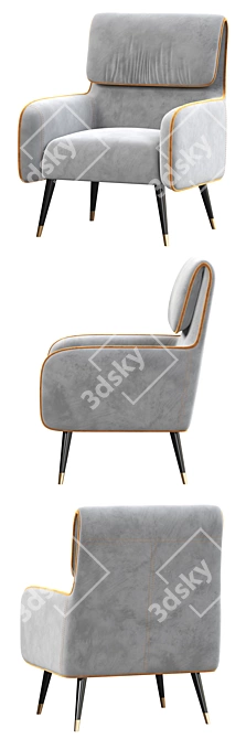 Elegant Giselle Chair: Sophisticated Design & Exceptional Comfort 3D model image 3