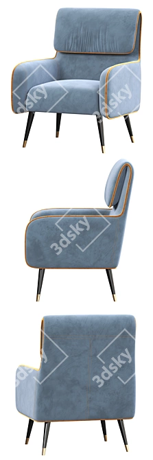 Elegant Giselle Chair: Sophisticated Design & Exceptional Comfort 3D model image 4