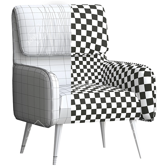 Elegant Giselle Chair: Sophisticated Design & Exceptional Comfort 3D model image 5