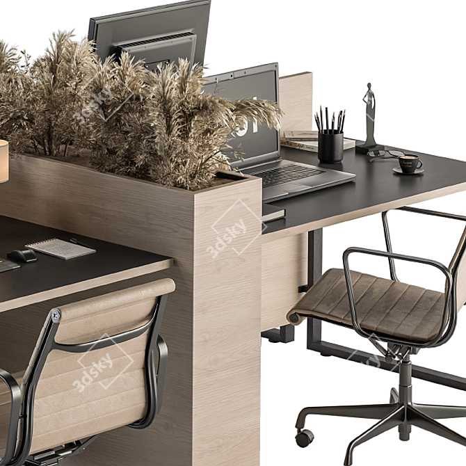 SleekWork Office Set 20 - Modernize Your Workplace 3D model image 3