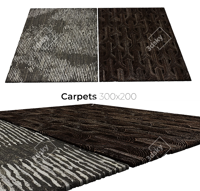 Luxury Plush Carpets 3D model image 1