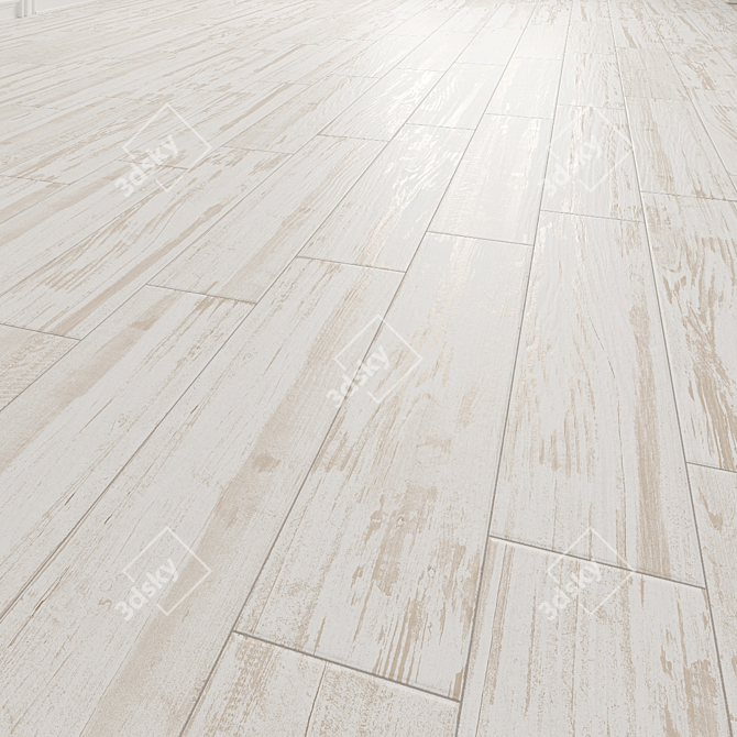 Classic Oldwood Floor Tile 3D model image 1