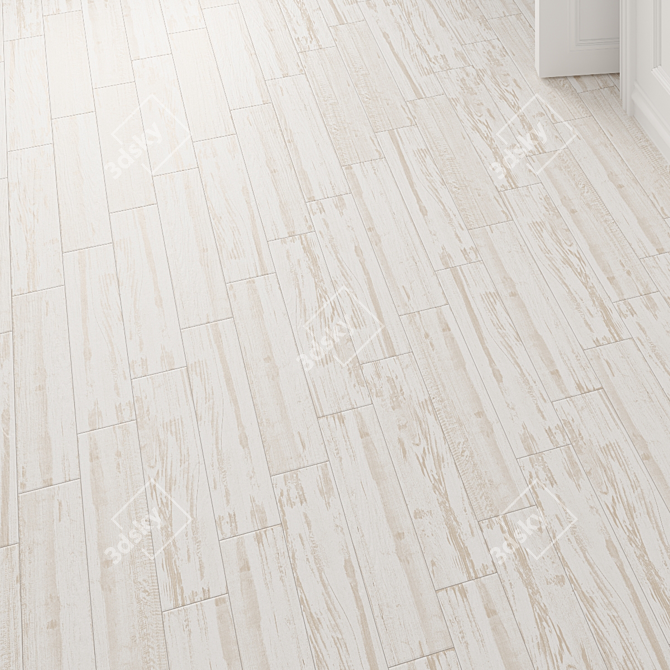 Classic Oldwood Floor Tile 3D model image 2