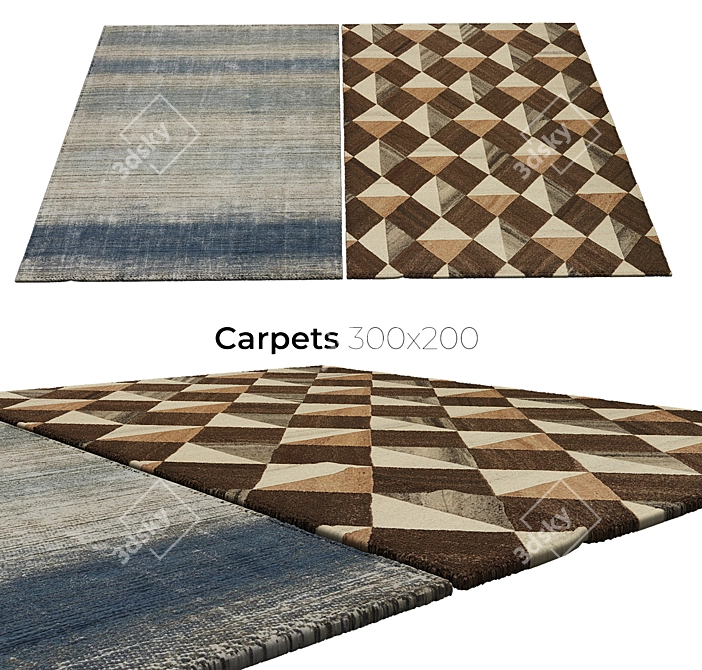 Elegant Carpets Collection 3D model image 1