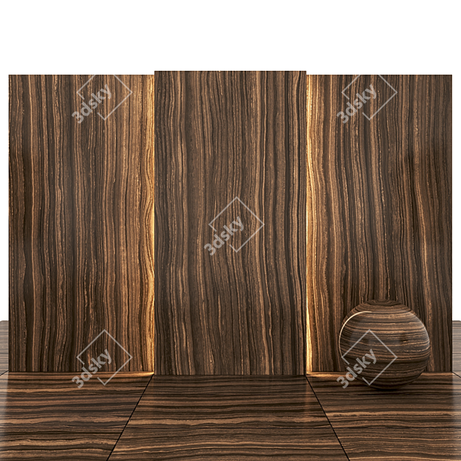 Suite Brown Marble: 12 Texture Slabs & Tiles 3D model image 3