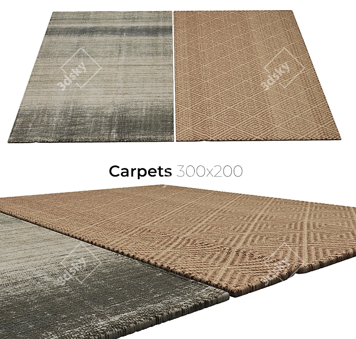 Elegant Carpets for Luxurious Interiors 3D model image 1