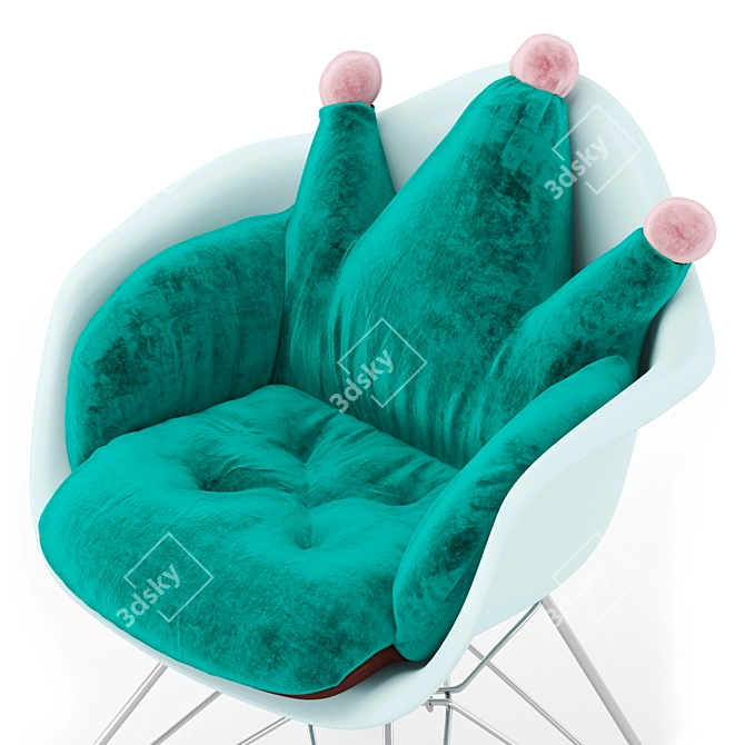 Vitra DAR Chair: Elegant Design with Xiang Y Integrated Cushion 3D model image 2