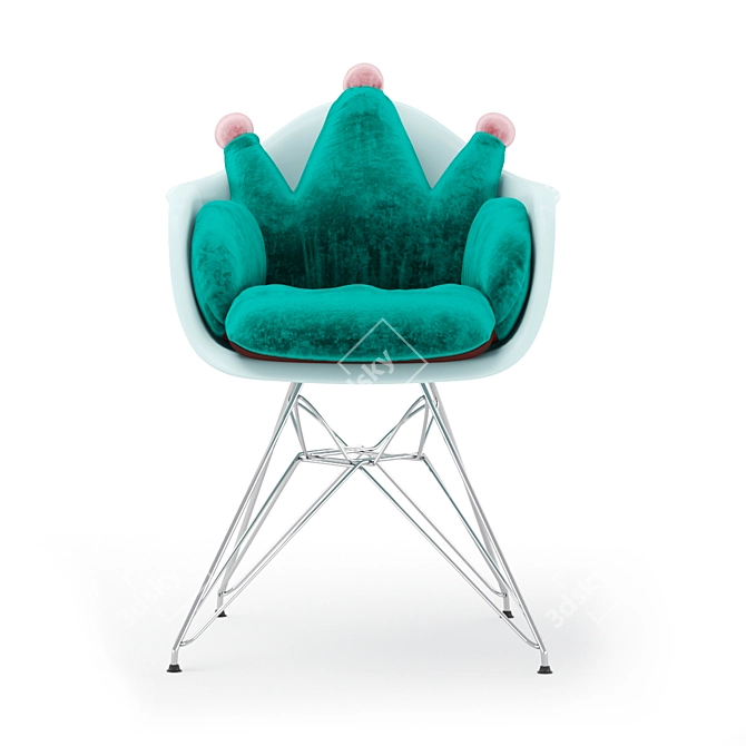 Vitra DAR Chair: Elegant Design with Xiang Y Integrated Cushion 3D model image 3