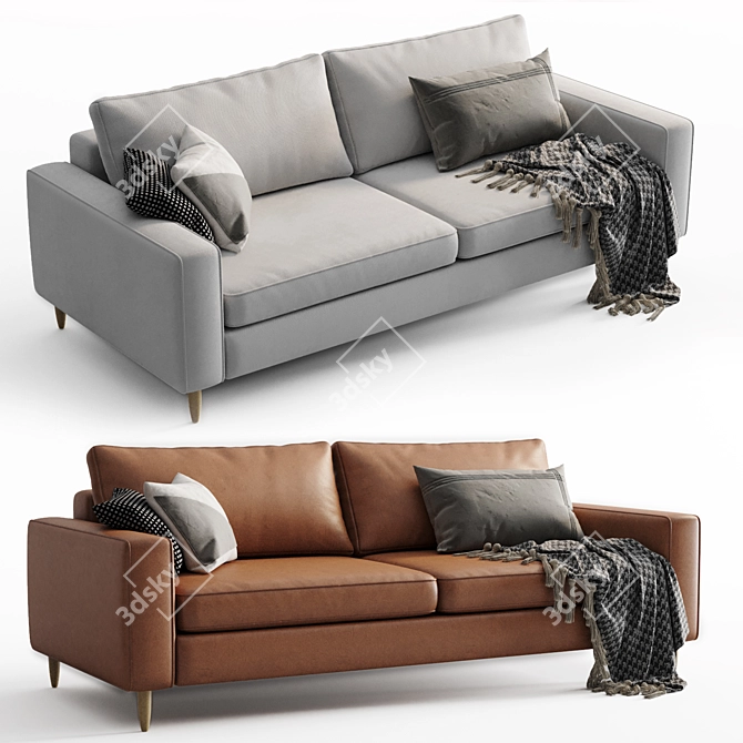 Contemporary Boconcept Indivi Sofa 3D model image 1