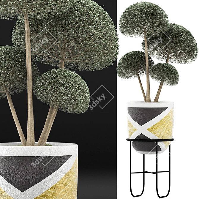 Exotic Houseplants: Ligustrum Bush 3D model image 3