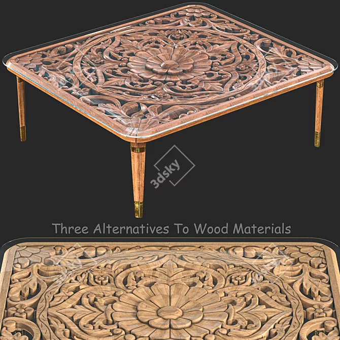 Versatile Table Ornament: Wood Alternatives 3D model image 1