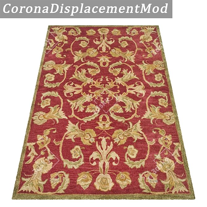 Luxurious Carpets Set: 3 High-Quality Textured Options 3D model image 4
