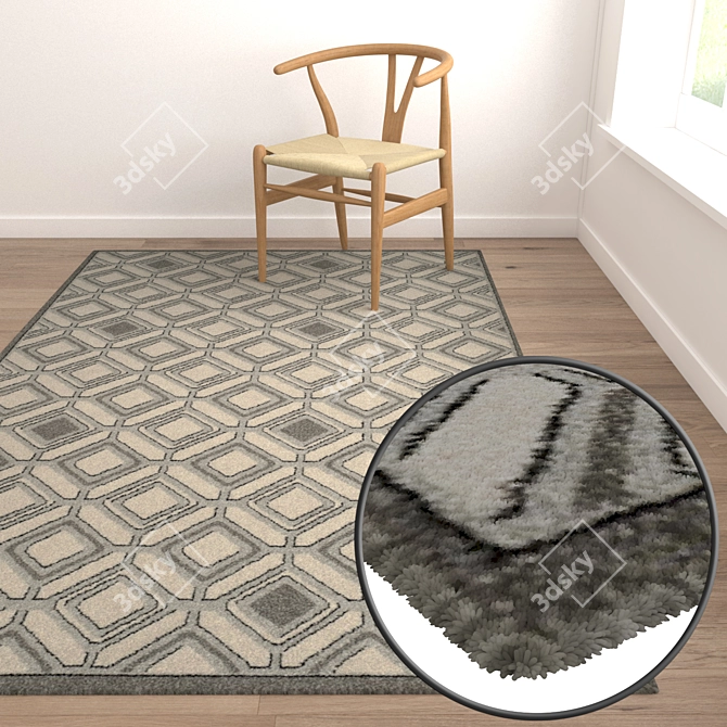 Luxury Carpet Set | High-Quality Textures 3D model image 5