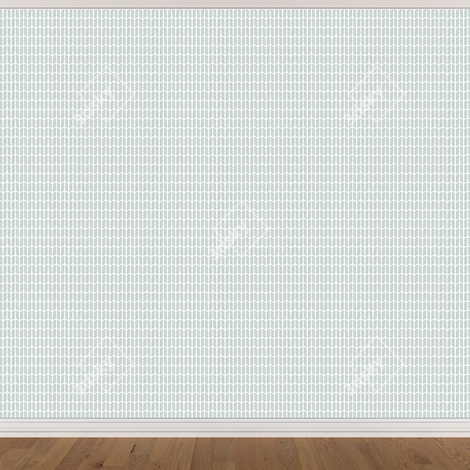 Seamless Wallpaper Set in 3 Colors 3D model image 4