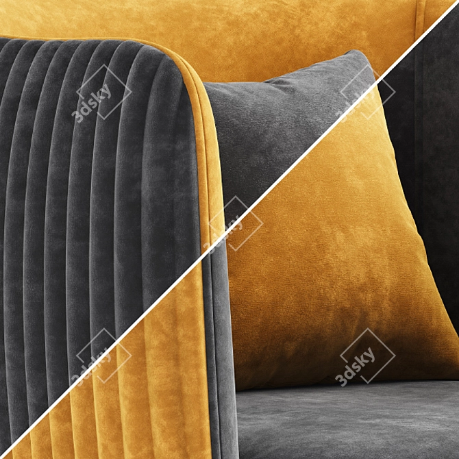 Cozy Comfort Leisure Armchair 3D model image 2