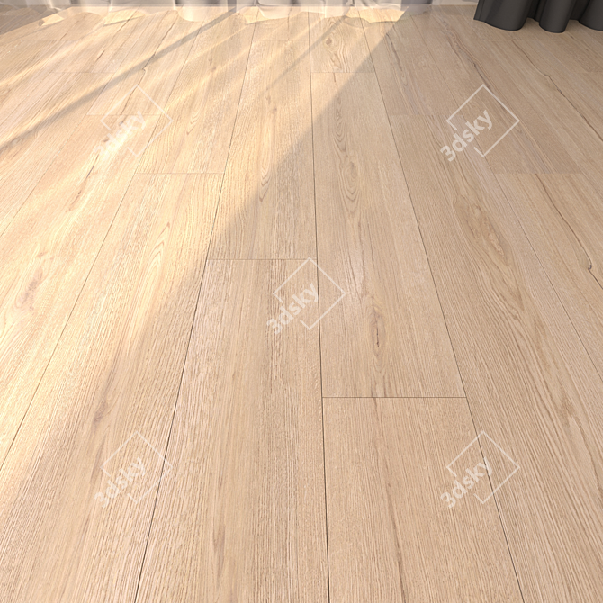 Elegant Almond Parquet 20x120 3D model image 1