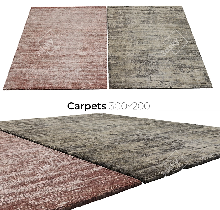 Soft and Stylish Carpets 3D model image 1