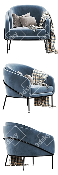 Angelo Lounge: Elegant and Versatile Furniture 3D model image 2