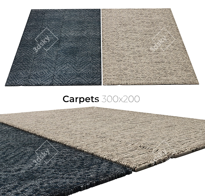 Luxury Rugs: Timeless Elegance 3D model image 1