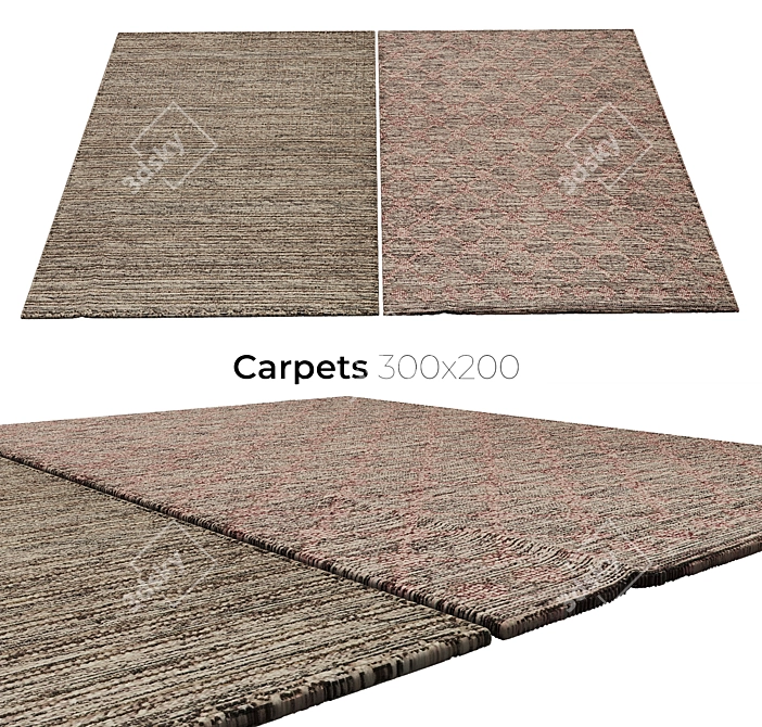 Luxury Polypropylene Carpets 3D model image 1
