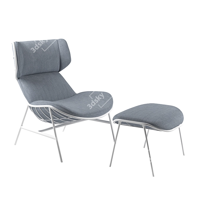 Varaschin Arm Chair: Stylish and Comfortable Seating 3D model image 2