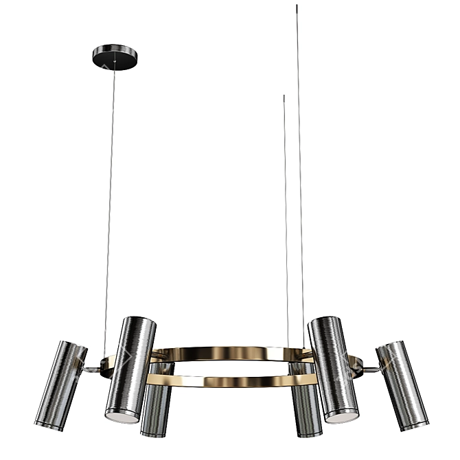 Elegant Eurosvet Spacer Chandelier 3D model image 1