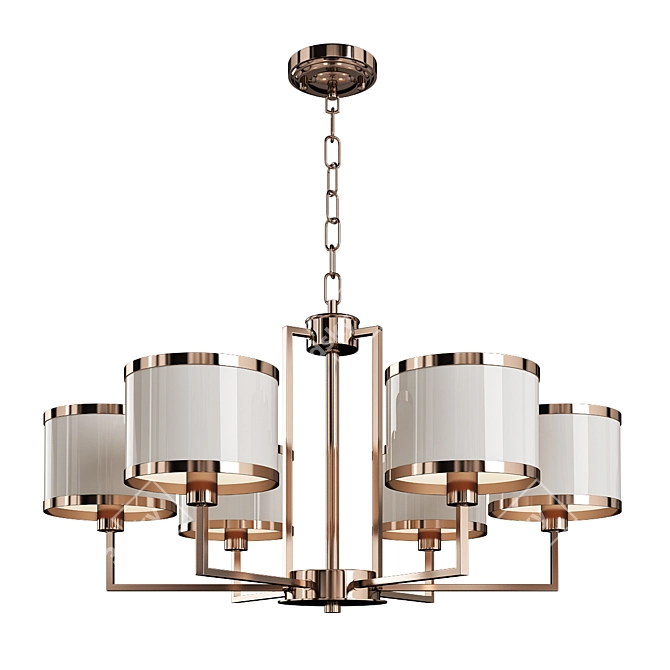 Elegant Bonbon Chandelier 3D model image 1