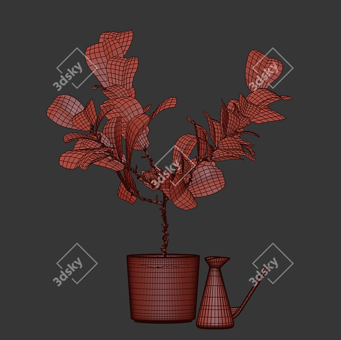 Realistic Fiddle-Leaf Fig 3D Model 3D model image 10