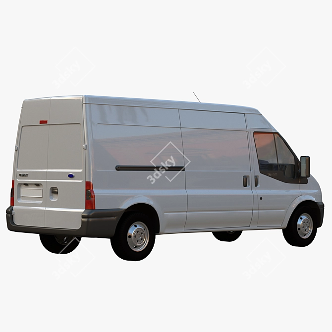 Versatile Commercial Van: Ford Transit 2006-2014 3D model image 2