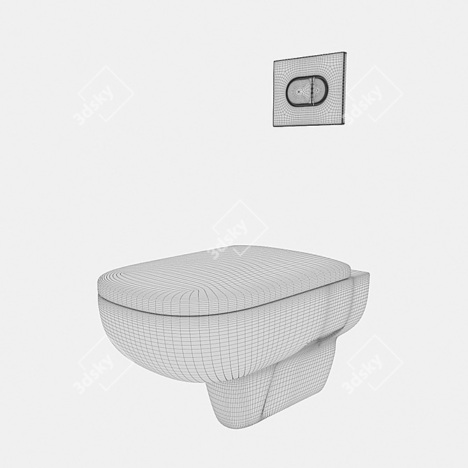 Kolo Traffic Flush Toilet 3D model image 4