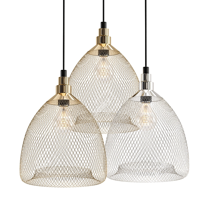 Bobby Mesh Pendant Light 3D model image 1