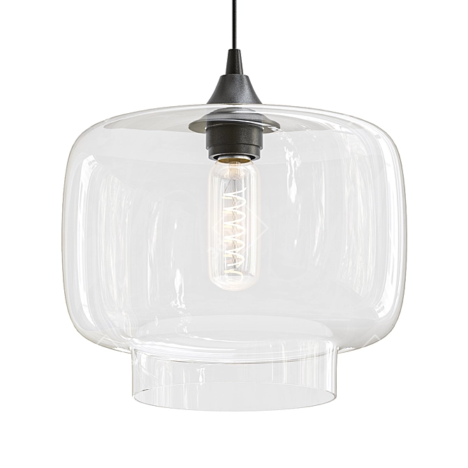 Positano Glass Pendant Light 3D model image 1